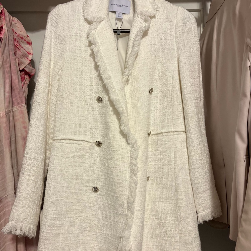Boucle cotton blazer (new)